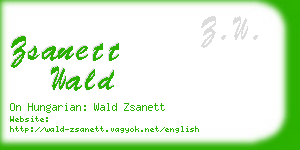 zsanett wald business card